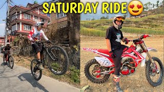 SIVARATRI MA PAISA NA LINEY RE😂  SATURDAY RIDE TO HELIPAD WITH SUBSCRIBER’S  MOUNTAIN BIKE [upl. by Suiratnauq]