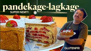 annonce PANDEKAGELAGKAGE med jordbær 🍓🍰🌿👨🏻‍🍳 [upl. by Layla]