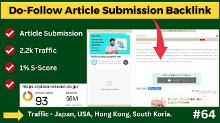 Create Indexable Do Follow Article Submission Backlink  Drive Heavy Traffic on Your Website [upl. by Fermin54]