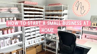 How To Start Your Small Business  Steps For Starting a Small Business From Home Sharing My Tips [upl. by Amilas]