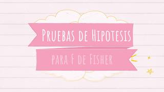 Prueba de hipotesis para F de Fisher [upl. by Entsirhc]