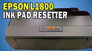 Epson L1800 Resetter  Epson L1800 adjustment program Free Download [upl. by Ordnassela234]