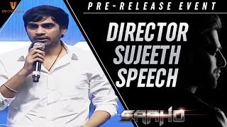 Director Sujeeth Speech  Saaho Pre Release Event  Prabhas  Shraddha Kapoor  UV Creations [upl. by Jacenta]