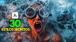 🟢 30 Estilos SECRETOS 🟢 Midjourney AI  Tutorial Español [upl. by Annice884]