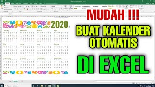 Cara membuat Kalender di Excel secara Otomatis [upl. by Lleraj526]