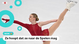 Bijzonder Nederlandse kunstschaatsster schittert op WK [upl. by Eeliah]