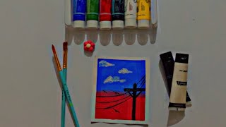 Paint with Acrylicsbeginnerscloudseasy paintingpainting tutorial [upl. by Eednyl]