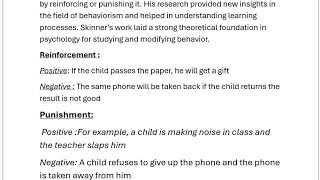 Operant Conditioning TheoryBF Skinner [upl. by Baggett]