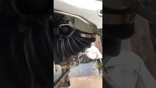 Volvo Penta AQ270 Outdrive Part 10 Removal of Exhaust Bellows Clamp [upl. by Tsirc]