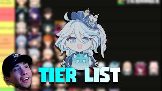 LA TIER LIST DEL PUEBLO  Genshin Impact 💫 [upl. by Ibbor]