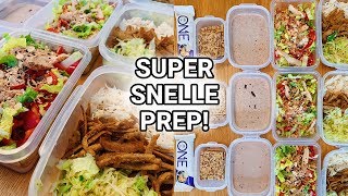 Meal Prep With Me Geen tijd Maak dit Vega shoarma  Kipsalade amp Havermout [upl. by Pellet]