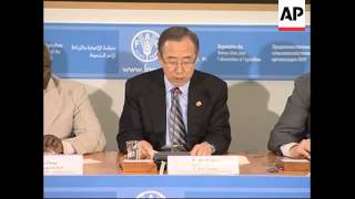 WRAP Security ahead of day 2 of food summmit Ban ADDS Ban WFP [upl. by Hterag245]