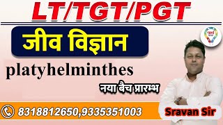 phylum platyhelminthes characteristics amp structure FOR UP LT TGT PGT 2022 BIOLOGY BY SHRAVAN SIR [upl. by Jorry]