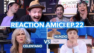 quotCelentano sei PESANTEquot  Reaction pomeridiano Amici ep22 [upl. by Maxima385]