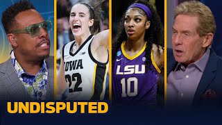 Caitlin Clark scores 41 points in Iowas 9487 win vs LSU advances to Final Four  WBB  UNDISPUTED [upl. by Frerichs]