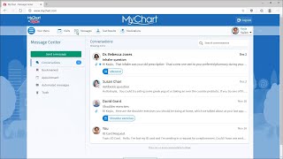 Messages in MyChart For Desktop [upl. by Sellihca299]