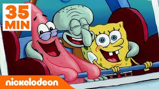 Calamardo pesca medusas  Bob Esponja en Español [upl. by Relyt]