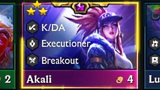 3 Star KDA Akali 💜💜💜  Set 10 TFT [upl. by Assetak]