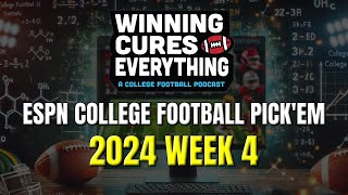 ESPN College Football Pickem Week 4 Picks Against the Spread [upl. by Acinemod66]