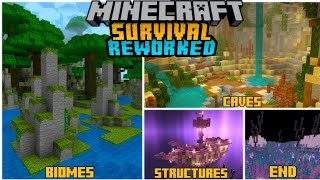 🌳SURVIVAL REWORKED MODPACK Updated for BEDROCK 120119addons [upl. by Elephus931]