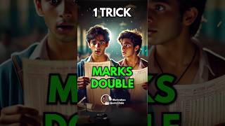 1 TRICK Double Your Marks 😱 Increase 2X MARKS studytips studymotivation examtips [upl. by Erminia]