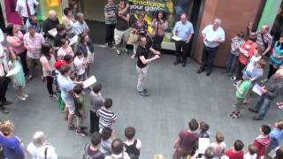 Liverpool Cathedral Choir Flashmob Liverpool ONE  Full [upl. by Mufinella]