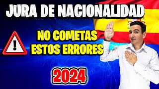 🙋🏻‍♂️ Como hacer LA JURA DE NACIONALIDAD ESPAÑOLA en 2024 ✅ Los 5 TRUCOS para hacerla con ÉXITO [upl. by Brigg]