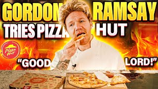 Gordon Ramsay tries a PIZZA HUT [upl. by Annaed30]