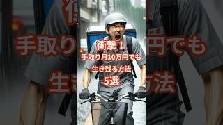 【衝撃！】手取り収入月10万円でも生き残る方法5選 節約 貯金 転職 投資 節税 [upl. by Boswell]