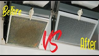 How To Clean Oven Hood Filter Easy Simple [upl. by Ahcim]