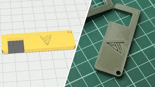 SENCILLO LLAVERO PORTA MOVIL  1  DISEÑADO EN FUSION 360  IMPRESO EN ENDER 3 S1 [upl. by Luo]