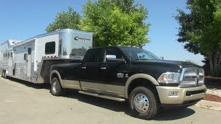 2013 Ram 3500 Laramie Longhorn Crew Cab Pickup 060 MPH Towing Review [upl. by Morganne]