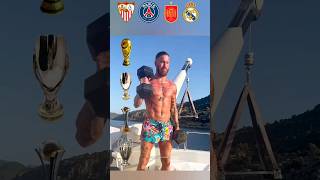 Ramos Team Cups Sevilla PSG Spain Real Madrid football shorts ramos psg realmadrid [upl. by Neehsar]