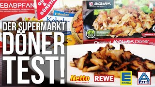 TEST DÖNER  so schmeckt SUPERMARKT DISCOUNTER Fertig Tiefkühl DÖNER von ALDI REWE EDEKA amp CO [upl. by Coryden]