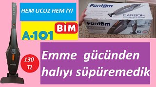 FANTOM CARBON DC 1000 EL SÜPÜRGESİ YÜKSEK EMİŞ GÜCÜ BİM  A101 [upl. by Mosby]