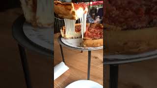 Giordano’s ￼Pizza Cheese pull Chicago pizza pizza chicago [upl. by Enaerb]