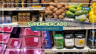 TOUR PELO SUPERMERCADO EM LUXEMBURGO  O PAÍS COM MAIOR SALÁRIO MÍNIMO DA EUROPA [upl. by Lasser895]