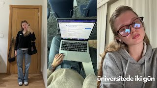 bilgisayar mühendisliği öğrencisinin üniversitede iki günü 💌👩🏼‍💻☕️ vlog [upl. by Annora]