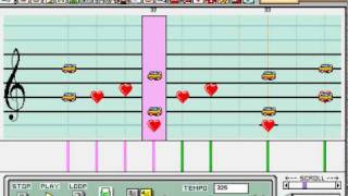 Charlie Brown Theme Mario Paint Composer [upl. by Inajar536]