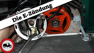 Simson Grundlagen 9 Die Elektronikzündung  Funktionsweise und Einstellen [upl. by Yrahcaz]