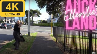 Walk in Auckland  Ellerslie  Residential New Zealand Suburb  4K [upl. by Ponzo730]