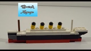 Lego Mini Titanic  Lego Custom MOC [upl. by Anderer881]