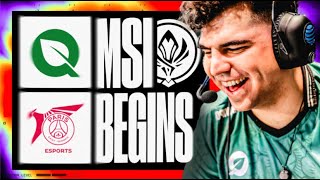 MSI BEGINS FLYQUEST TAKES ON PSG  LCS VS PCS  MSI 2024  CAEDREL [upl. by Leorsiy]