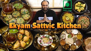 Unlimited Sattvic Thali In Rs 290 At Ekyam Sattvic Kitchen [upl. by Schweitzer]