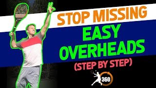 Overhead Smash Tennis Lesson How to Crush the Lob Every Time Step by Step Instruction 2018 [upl. by Nagyam651]