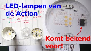 LEDlampen van de Action met schema en hack [upl. by Ressay]