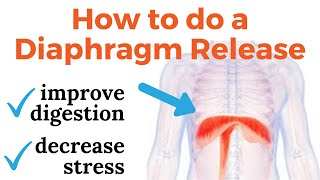 How to Release Your Tight Diaphragm to Improve Digestion and Decrease Stress Response [upl. by Rodina]