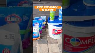 How to Store POOL Chemicals the RIGHT Way SAFTEY WARNING ⚠️ [upl. by Teresina]