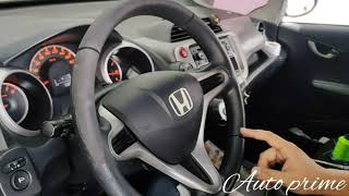 Revestindo volante do Honda city e New fit [upl. by Bartie]