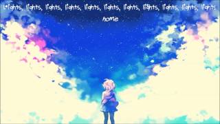 【Nightcore】 Lights  Ellie Goulding Lyrics [upl. by Annohsak]